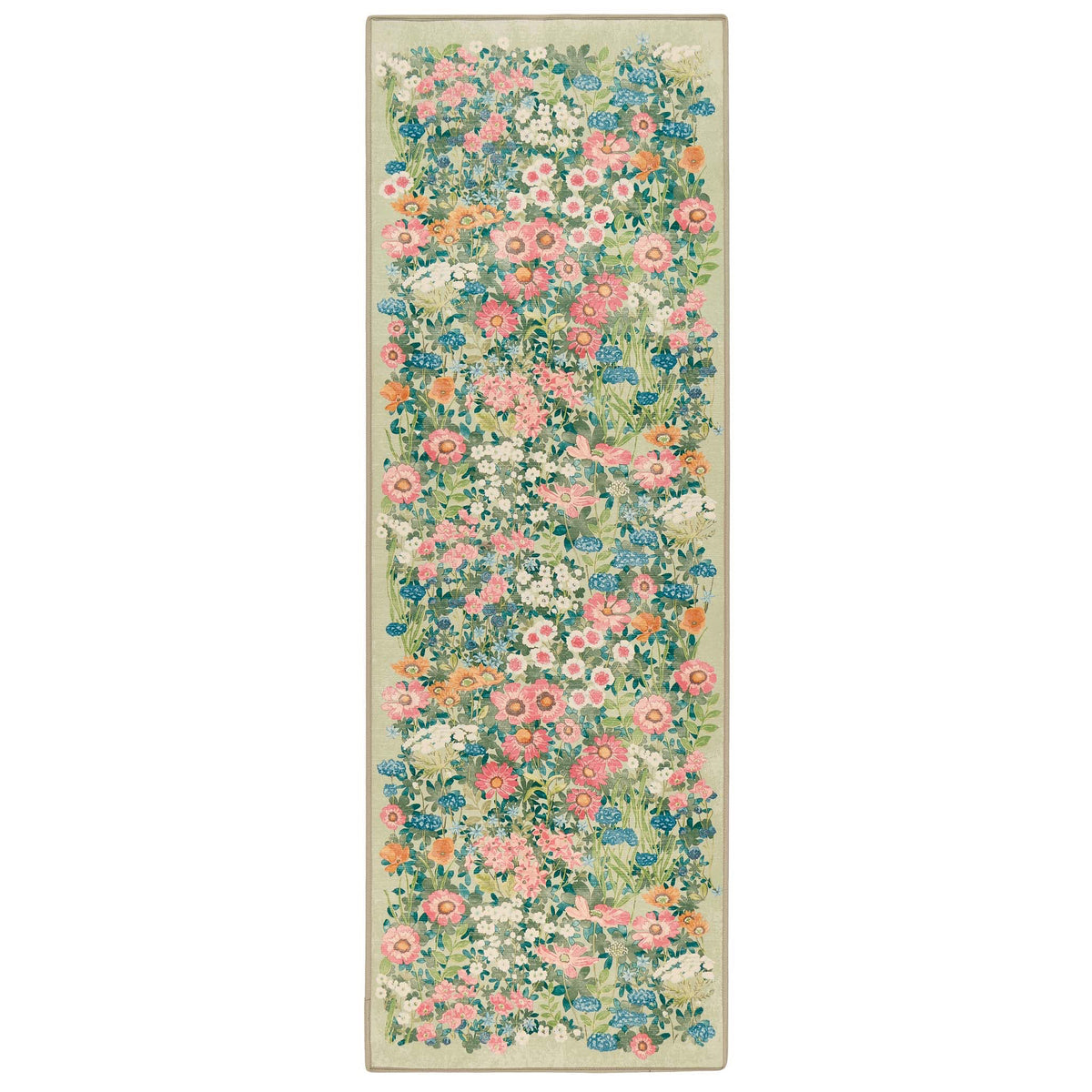 Hug Rug X Graham & Brown Wallflower Sage Eco-Washable