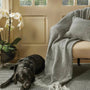 Hug Rug Woven Herringbone Cushion Warm Grey