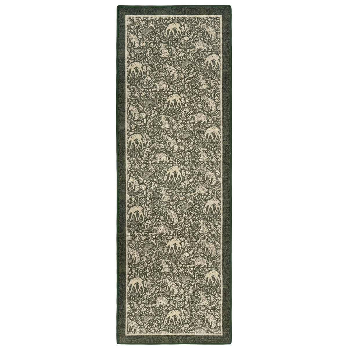 Hug Rug Eco-Washable Whimsical Woodland Green