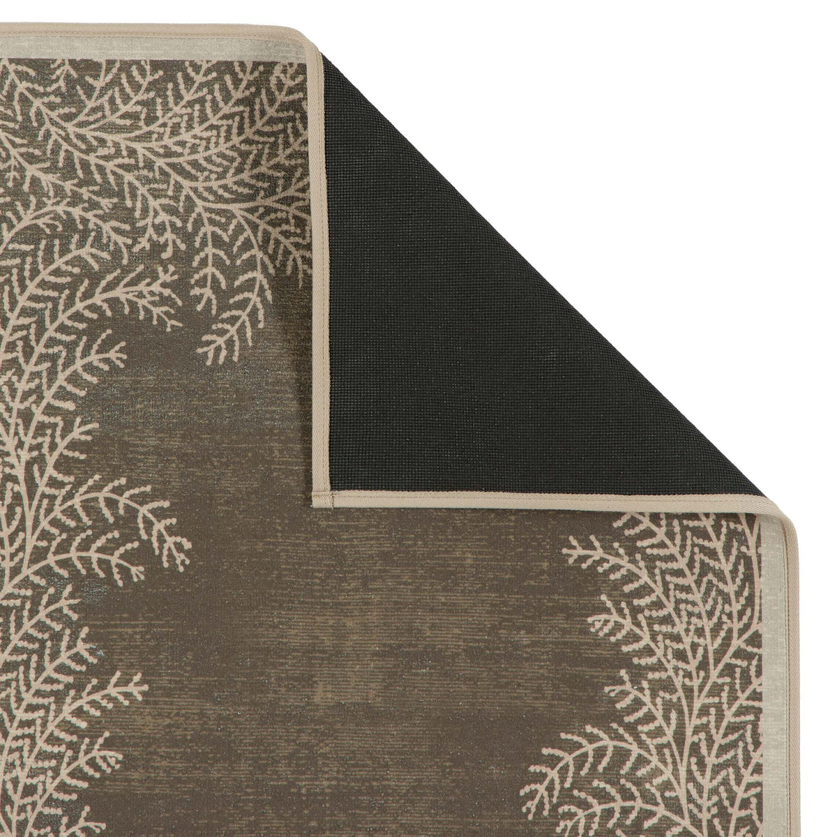 Hug Rug X Graham& Brown Whispering Fern Mocha Eco-Washable