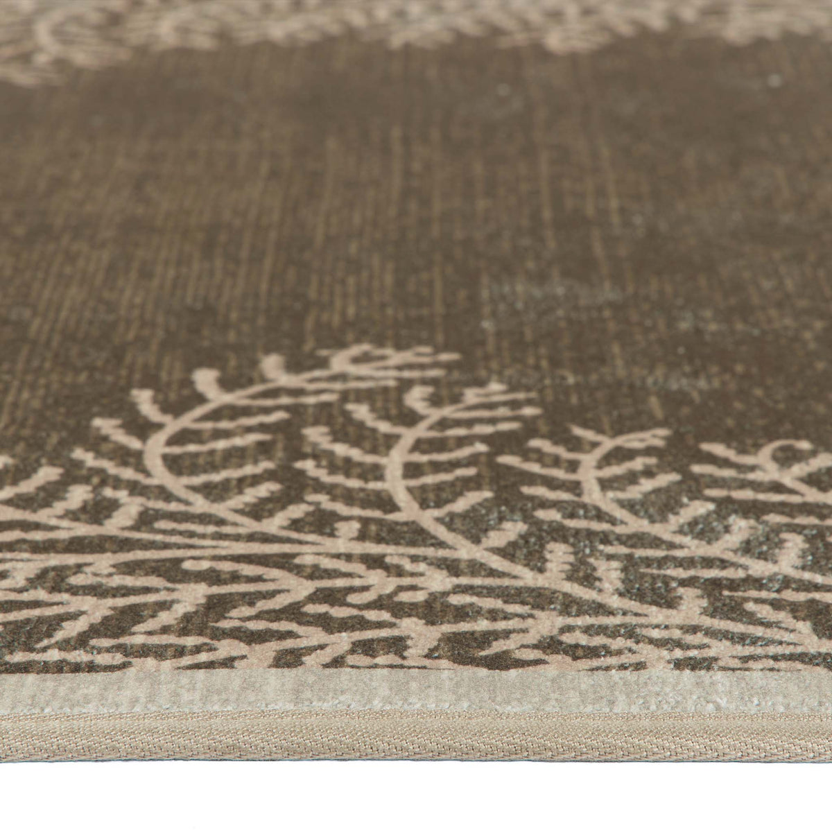 Hug Rug X Graham& Brown Whispering Fern Mocha Eco-Washable