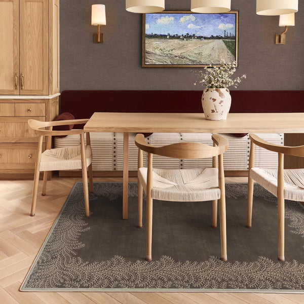 Hug Rug X Graham& Brown Whispering Fern Mocha Eco-Washable