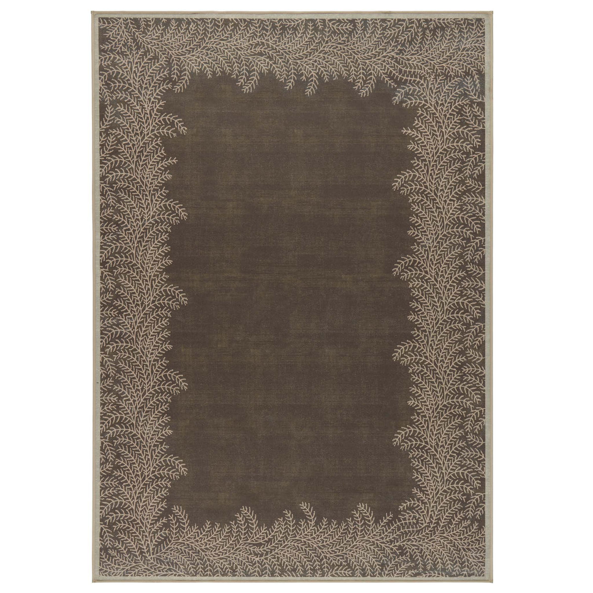 Hug Rug X Graham& Brown Whispering Fern Mocha Eco-Washable