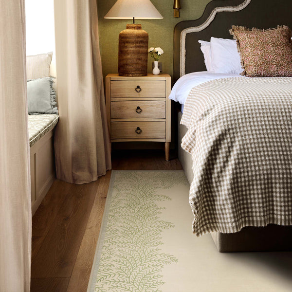 Hug Rug x Graham & Brown Whispering Fern Parchment Eco-Washable