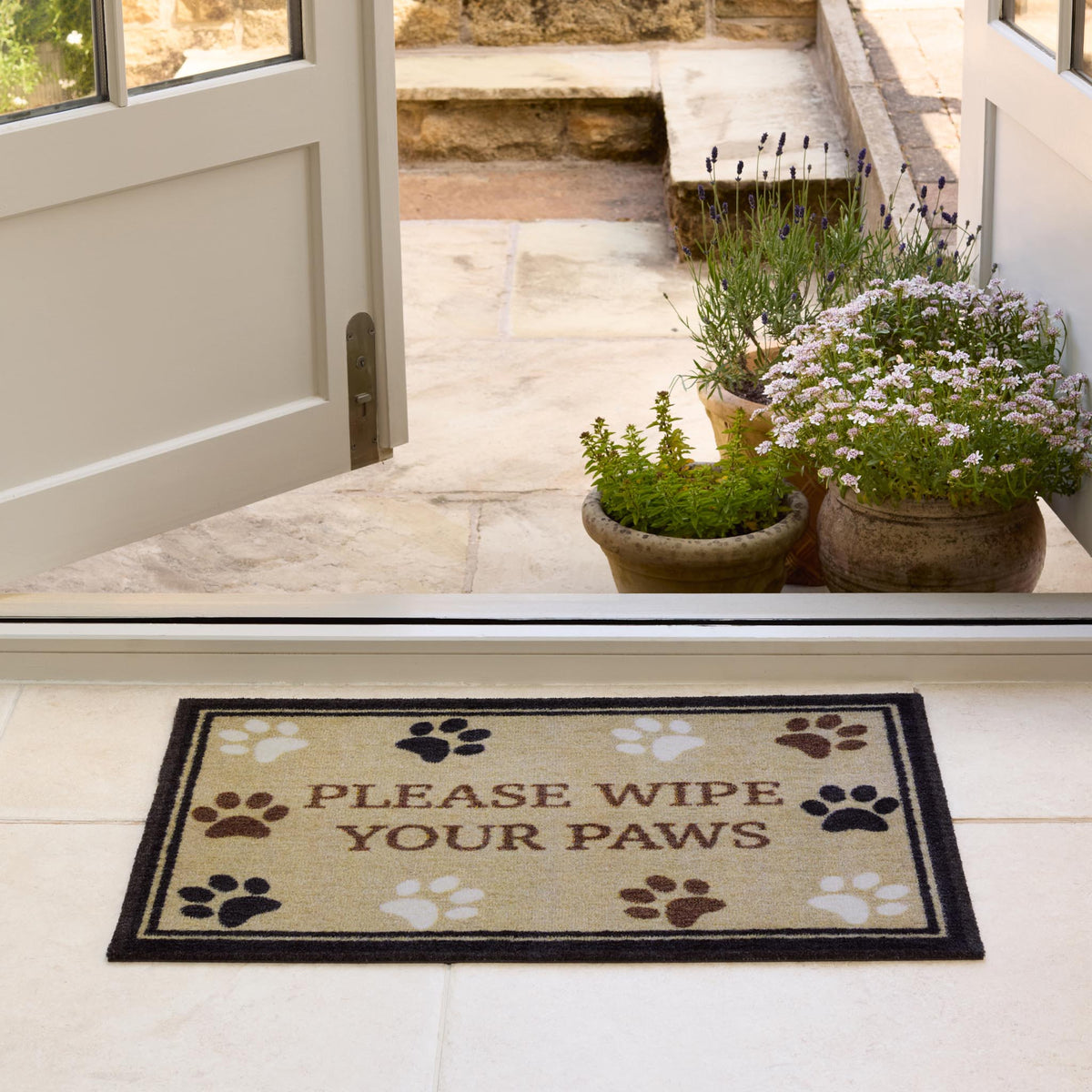 Howler & Scratch Patterned Wipe Your Paws Border