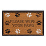 My Mat Printed Coir Wipe Your Paws Border