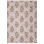 Hug Rug Eco-Washable Woodblock Paisley Rust- 100% recycled content rug featuring orange paisleys.