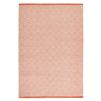 Hug Rug Woven Diamond Rug Rust