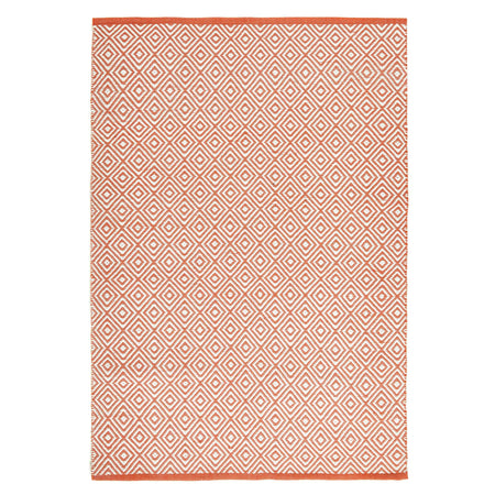 Hug Rug Woven Diamond Rug Rust