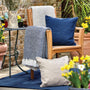 Hug Rug Woven Plain Cushion Navy