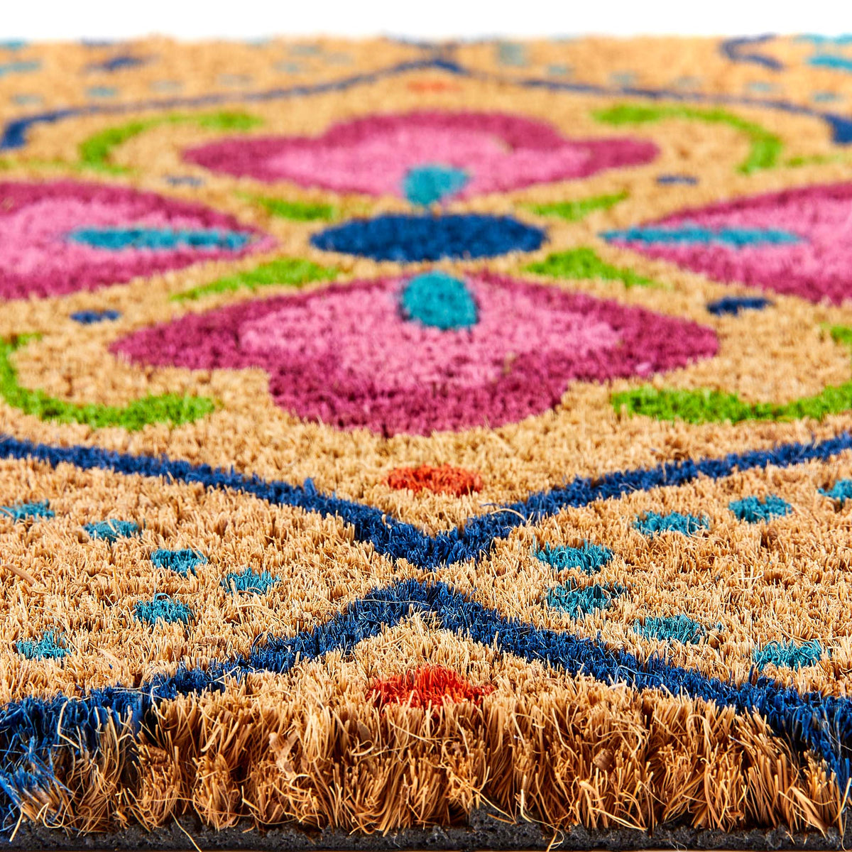 My Mat Printed Coir Bright Tile Doormat