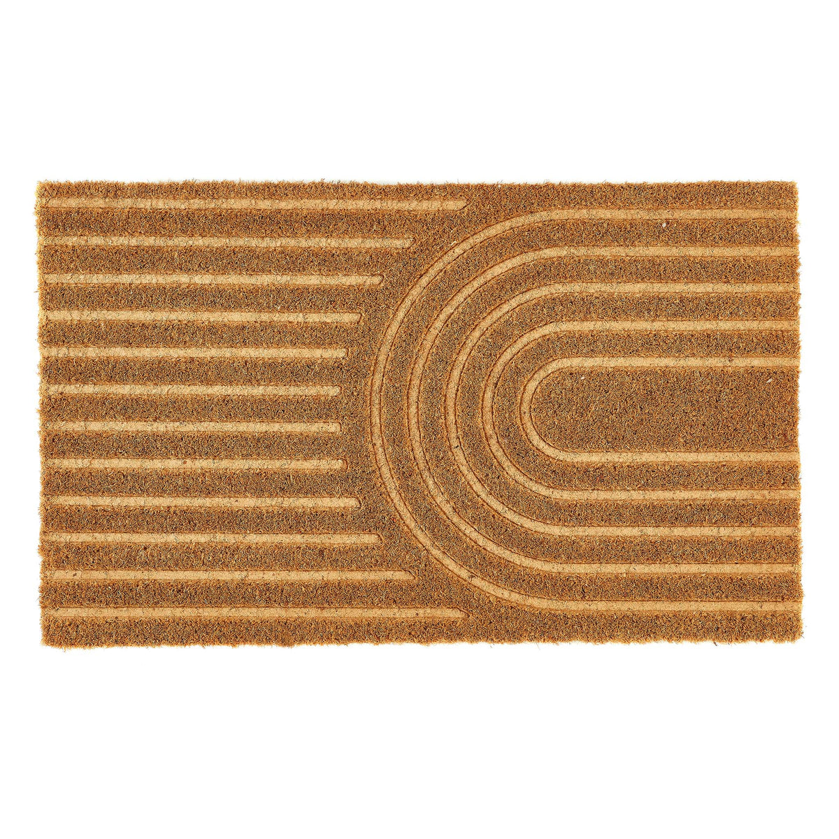 My Mat Embossed Coir Curve Doormat