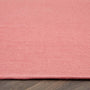 Hug Rug Woven Plain Rug Coral Pink