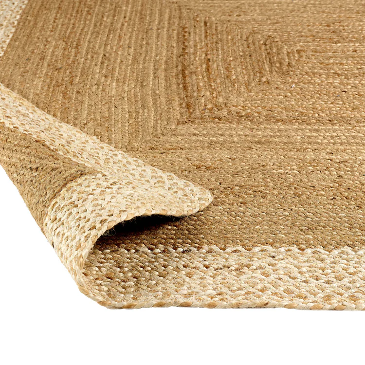 Origins Jute Border Natural White