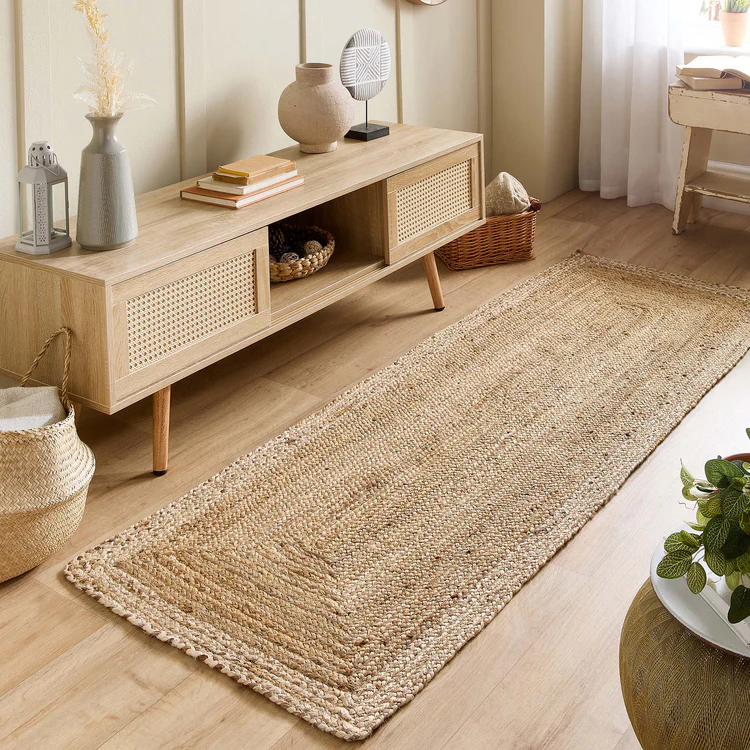 Origins Jute Border Natural White