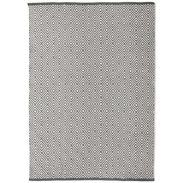 Hug Rug Woven Diamond Rug Warm Grey