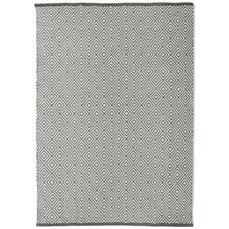 Hug Rug Woven Diamond Rug Warm Grey