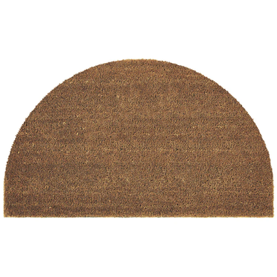 My Mat Plain Coir Half Moon