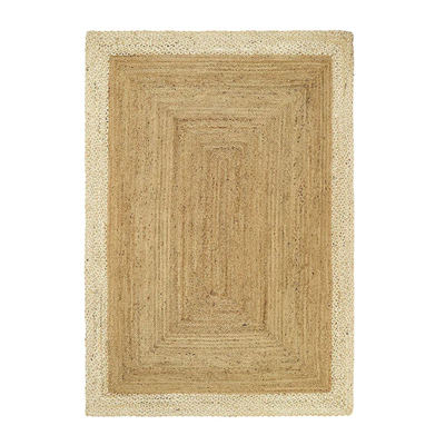 Origins Jute Border Natural White