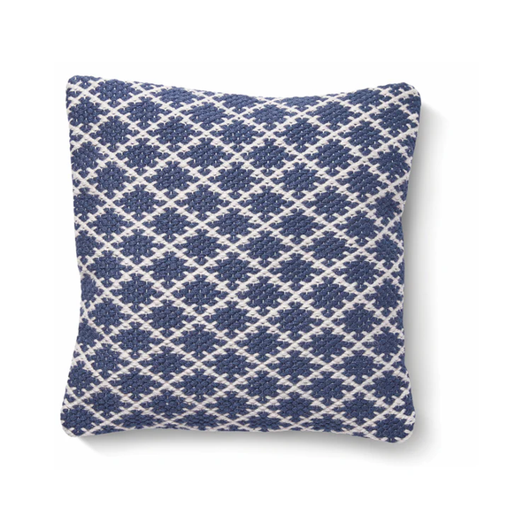 Hug Rug Woven Trellis Cushion Navy