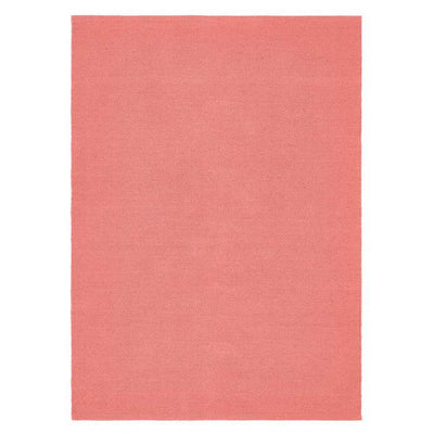 Hug Rug Woven Plain Rug Coral Pink