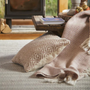 Hug Rug Woven Diamond Cushion Rose