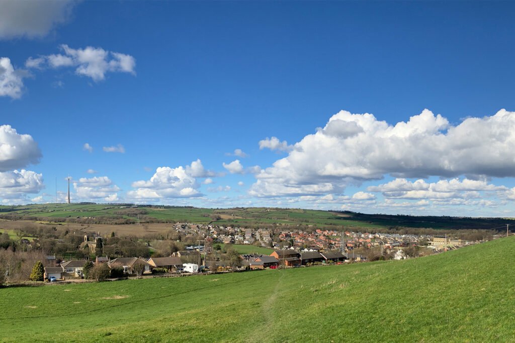 A Yorkshire field overlooking a housing estate